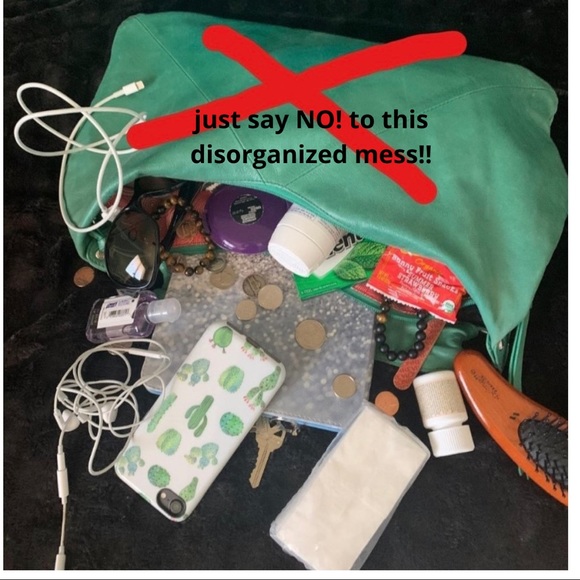 2 for $29! | Y2K Nylon Purse Insert ORGANIZER |+ pockets/zippers | red or black - Picture 8 of 14